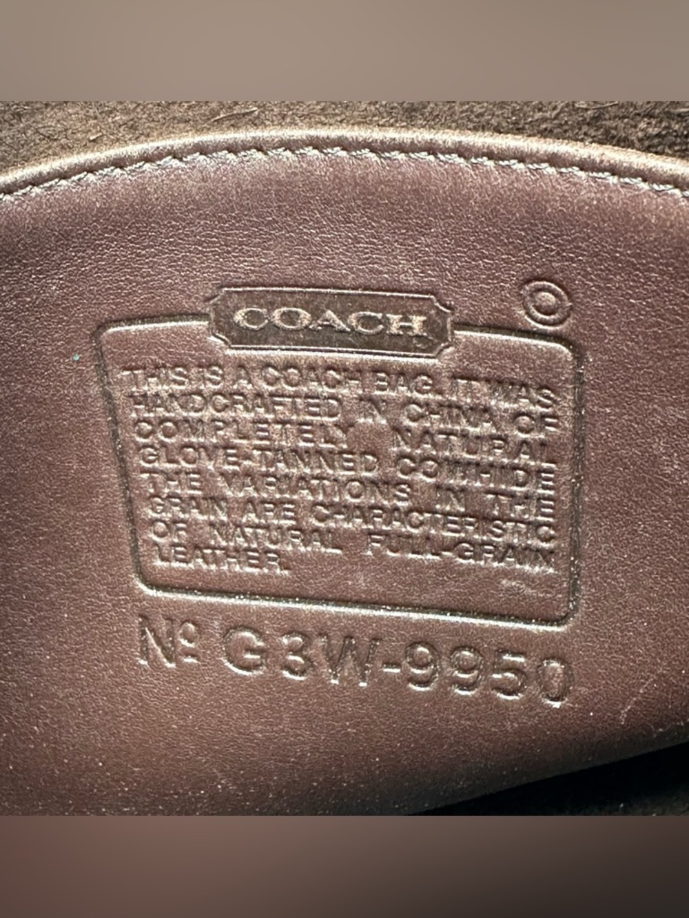 Vintage Coach 9950 Janice Legacy Brown Leather Shoulder Bag Classic Zip Purse - Picture 2 of 16